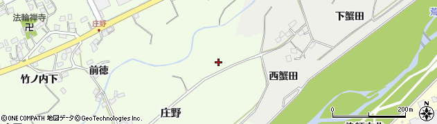 福島県福島市庄野（北蟹田）周辺の地図