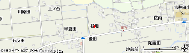 福島県福島市成川谷地周辺の地図