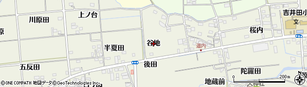 福島県福島市成川（谷地）周辺の地図