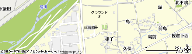 福島県福島市佐倉下金沢前周辺の地図