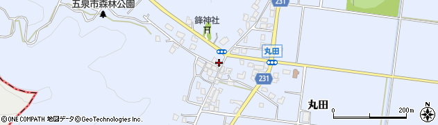 新潟県五泉市丸田周辺の地図