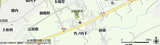 福島県福島市庄野周辺の地図
