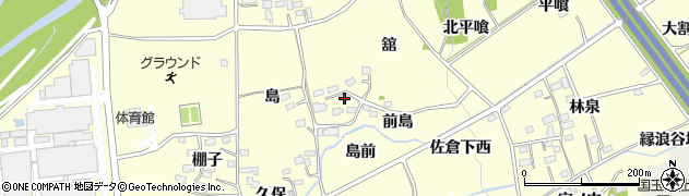 福島県福島市佐倉下前島14周辺の地図