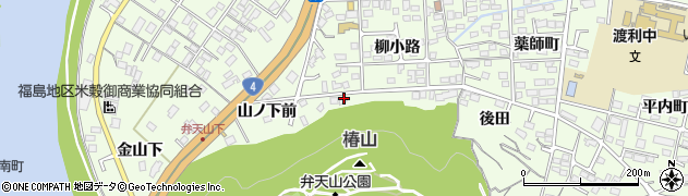 福島県福島市渡利福見山周辺の地図