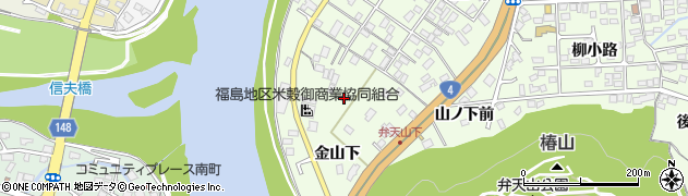福島県福島市渡利（丸滝）周辺の地図