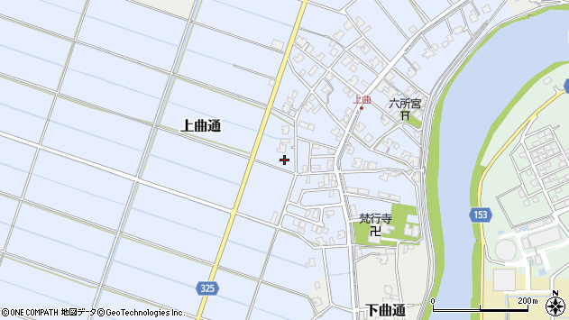 〒950-1302 新潟県新潟市南区上曲通の地図