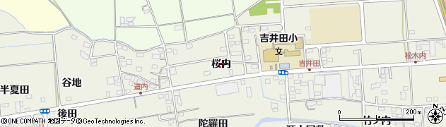 福島県福島市吉倉桜内周辺の地図