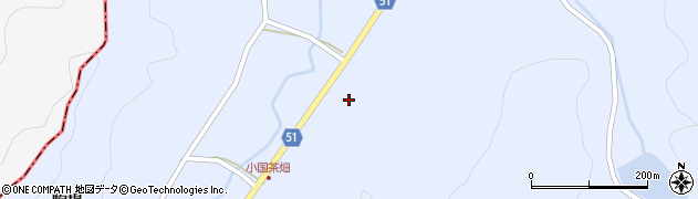福島県伊達市霊山町上小国深沢周辺の地図