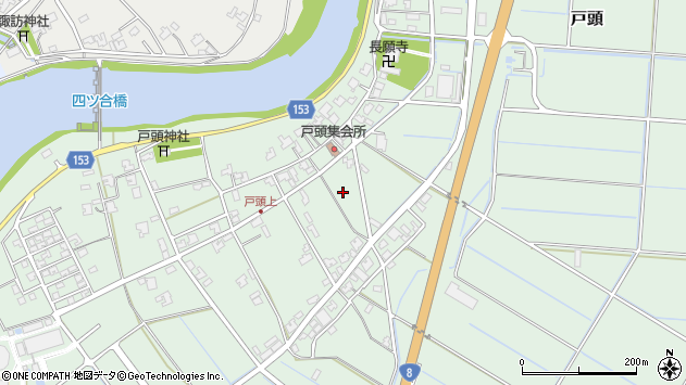 〒950-1475 新潟県新潟市南区戸頭の地図