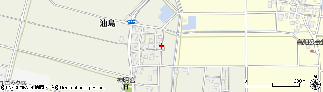 新潟県新潟市西蒲区油島周辺の地図