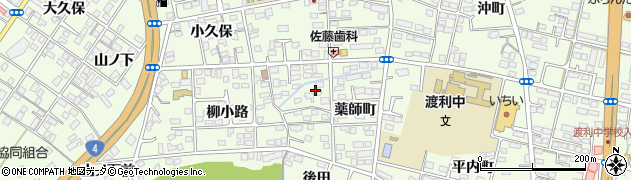 福島県福島市渡利（薬師町）周辺の地図