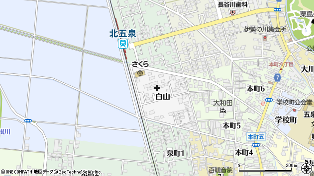 〒959-1871 新潟県五泉市白山の地図