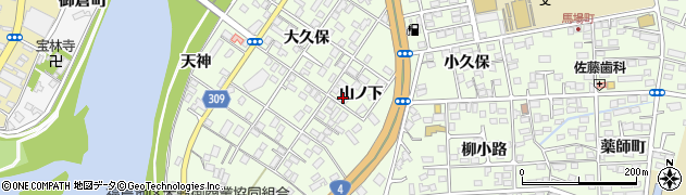 福島観光自動車株式会社　福島営業所周辺の地図