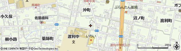 福島銀行渡利 ＡＴＭ周辺の地図