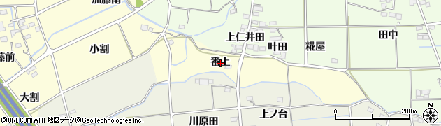 福島県福島市佐倉下番上周辺の地図