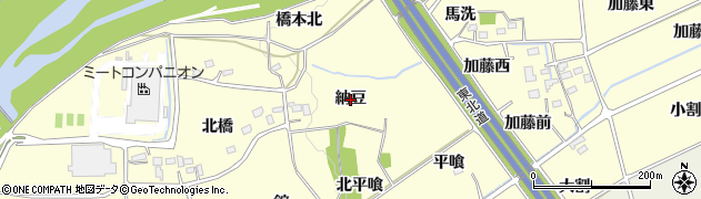 福島県福島市佐倉下（納豆）周辺の地図