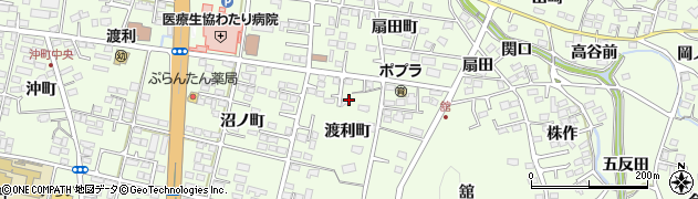 福島県福島市渡利（渡利町）周辺の地図