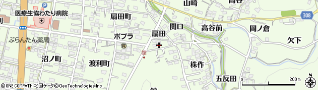福島県福島市渡利榎田周辺の地図
