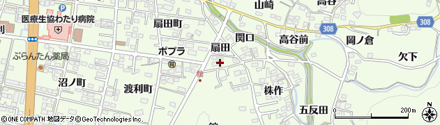 福島県福島市渡利（榎田）周辺の地図