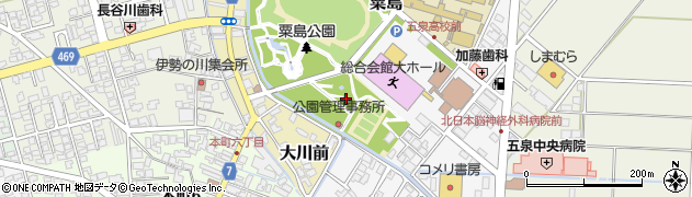 粟島神社周辺の地図
