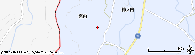 福島県伊達市霊山町上小国宮内23周辺の地図