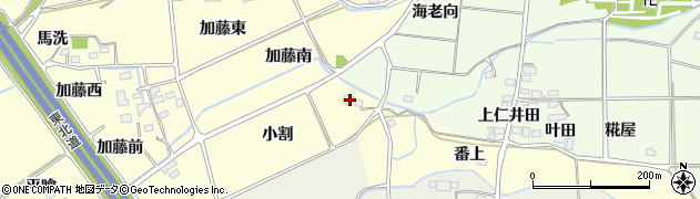 福島県福島市佐倉下小割31周辺の地図