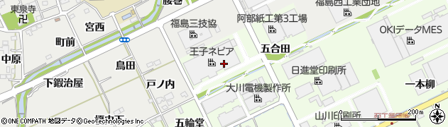 福島県福島市庄野（赤土）周辺の地図