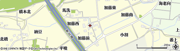 福島県福島市佐倉下（加藤）周辺の地図