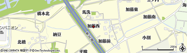 福島県福島市佐倉下加藤西周辺の地図