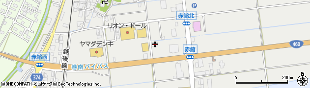 新潟県新潟市西蒲区赤鏥985周辺の地図