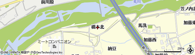 福島県福島市佐倉下（橋本北）周辺の地図