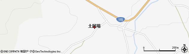 福島県福島市大波土屋場周辺の地図