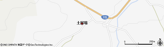福島県福島市大波（土屋場）周辺の地図
