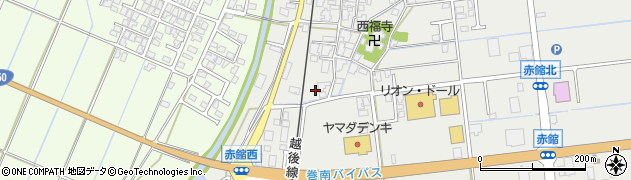 新潟県新潟市西蒲区赤鏥649周辺の地図