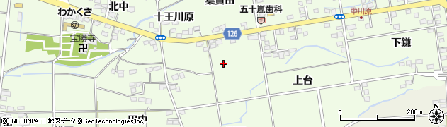 福島県福島市仁井田（前的場）周辺の地図