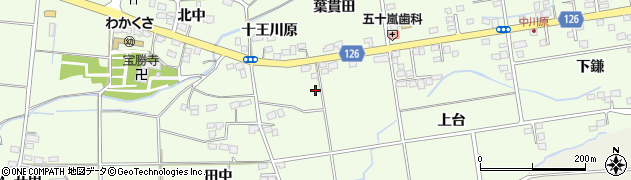 福島県福島市仁井田周辺の地図