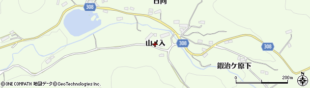 福島県福島市渡利山ノ入周辺の地図