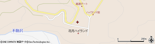 福島県福島市町庭坂神ノ森周辺の地図