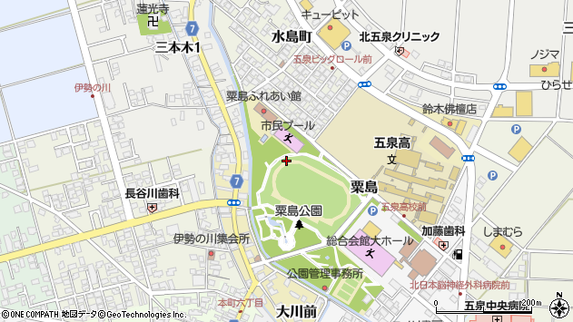〒959-1861 新潟県五泉市粟島の地図