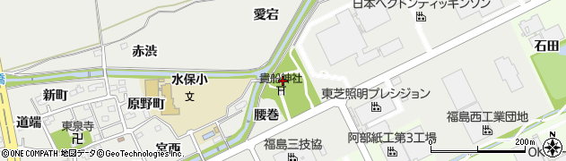 福島県福島市土船（二反田）周辺の地図