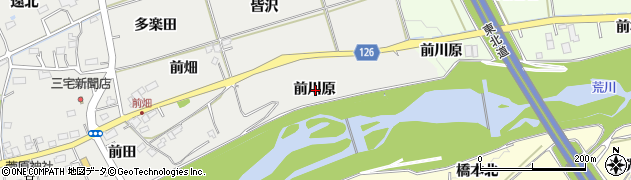 福島県福島市桜本前川原周辺の地図