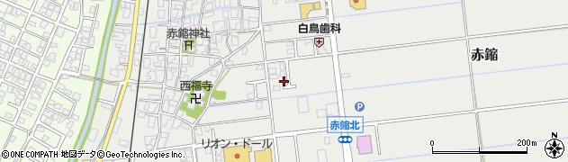 新潟県新潟市西蒲区赤鏥491周辺の地図