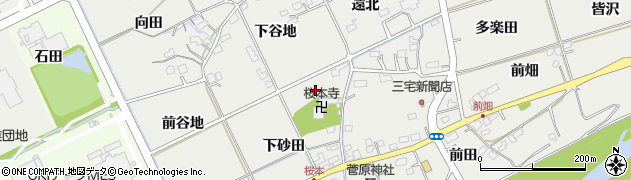 福島県福島市桜本（江添）周辺の地図