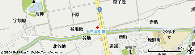 福島県福島市桜本谷地後5周辺の地図
