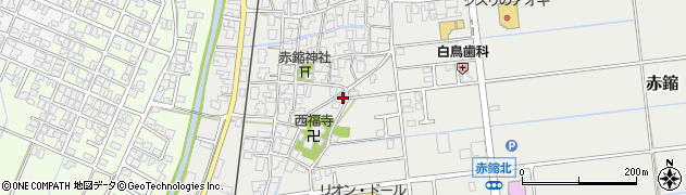 新潟県新潟市西蒲区赤鏥470周辺の地図
