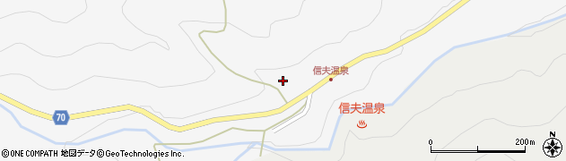 福島県福島市在庭坂（先達山）周辺の地図
