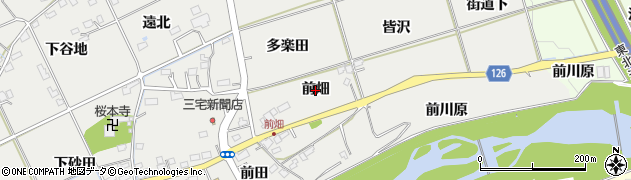 福島県福島市桜本（前畑）周辺の地図
