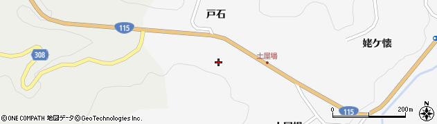 福島県福島市大波（戸石前）周辺の地図