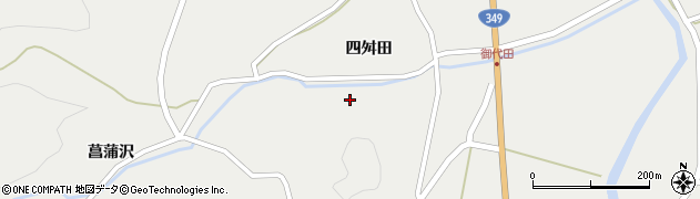 福島県伊達市月舘町御代田周辺の地図