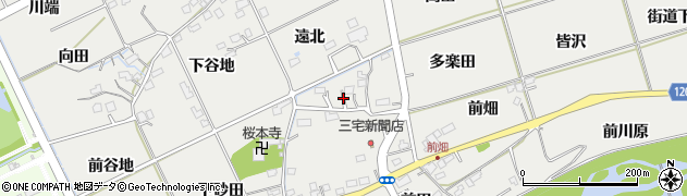 福島県福島市桜本（桜下）周辺の地図